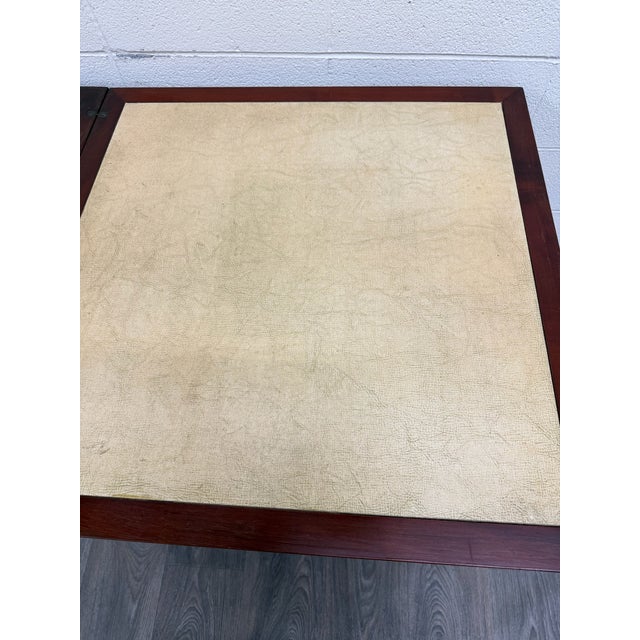 Vintage Mahogany Folding Card Table Game Table For Sale - Image 11 of 16