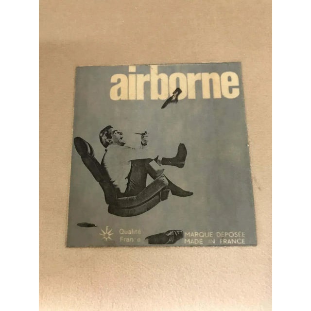 Mid-Century Modern Vintage Airborne International Italian Armchair For Sale - Image 3 of 9