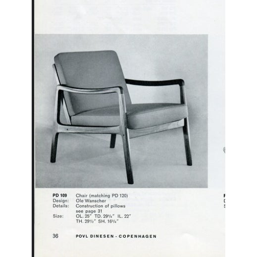 Ole Wanscher Model Pd 109 Lounge Chair for France & Søn, Denmark, C. 1963–1966 For Sale - Image 12 of 12