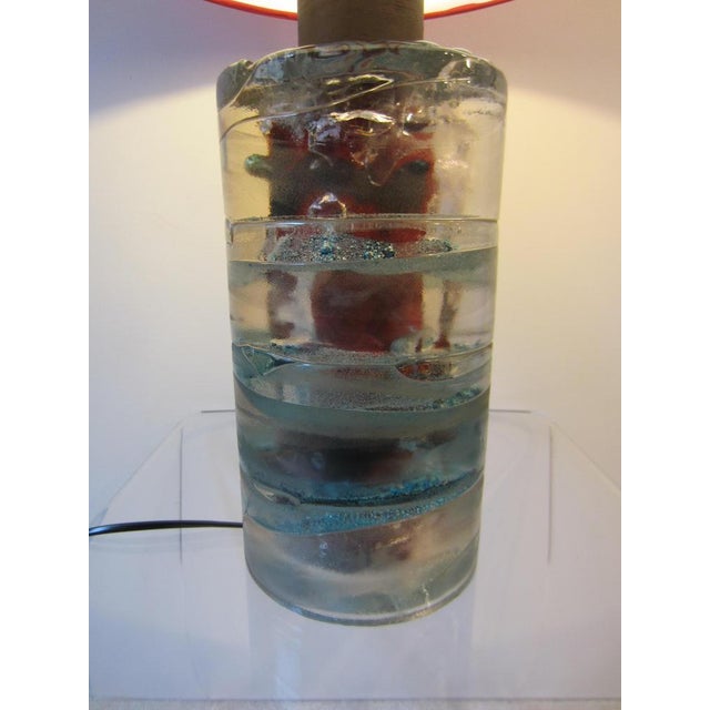 Mid-Century Modern Large Mid-Century german Layered Glass Table Lamp from the Limburg Glassworks, 1960s For Sale - Image 3 of 9