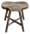 Vintage Elm Wood Rustic Asian Village Stool For Sale