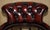 Oxblood Leather Chesterfield Captain's Chairs with Floor Lock Rings, Set of 2 For Sale - Image 6 of 18