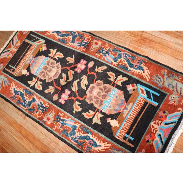 Quirky Vintage Tibetan Rug For Sale - Image 18 of 18