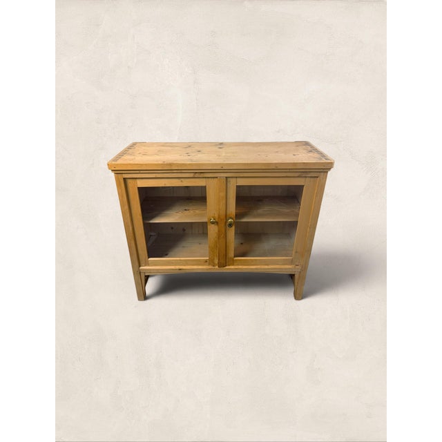 Antique English Pine Glazed Hanging Kitchen Cupboard/Pie Safe With Cup Hooks, Circa 1890 For Sale In Tampa - Image 6 of 6