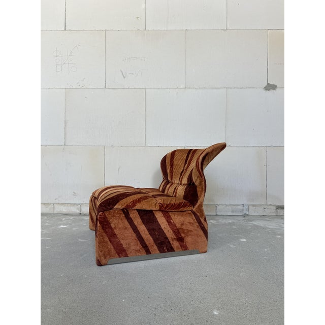 Vintage Lounge Chair by Giovanni Offredi, 1970s For Sale - Image 4 of 9