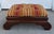 Antique American Mahogany Footstool Ottoman W Corzine Silk Velvet Stripe. Freshly upholstered in Nancy Corzine Valentino...
