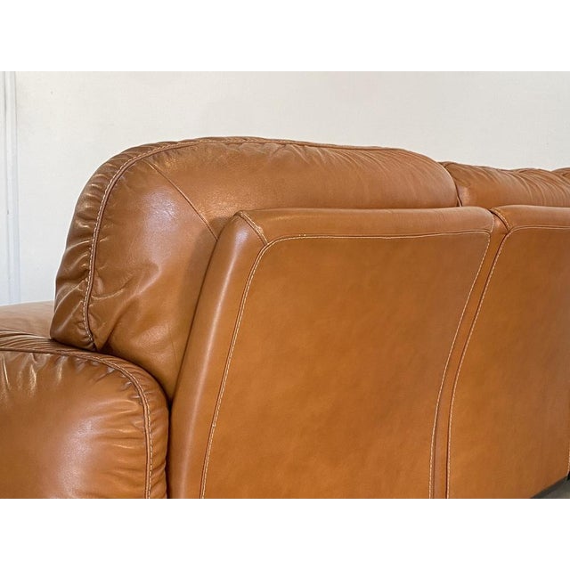 Black Piumotto Model Leather Sofa by Arrigo Arrigoni for Busnelli, 1970s For Sale - Image 8 of 18