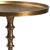 Metal Retro Style Brass Finish Pedestal Side Table For Sale - Image 7 of 7