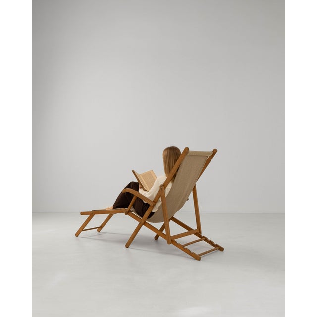 1960s 1960s French Folding Chaise Lounge Chair For Sale - Image 5 of 18