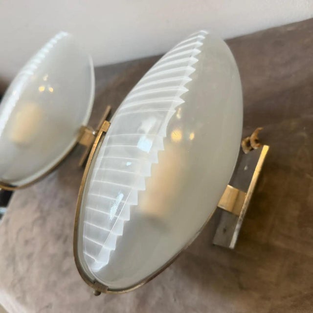 1961 Set of Two Space Age Lambda Wall Sconces by Vico Magistretti for Artemide For Sale - Image 10 of 16
