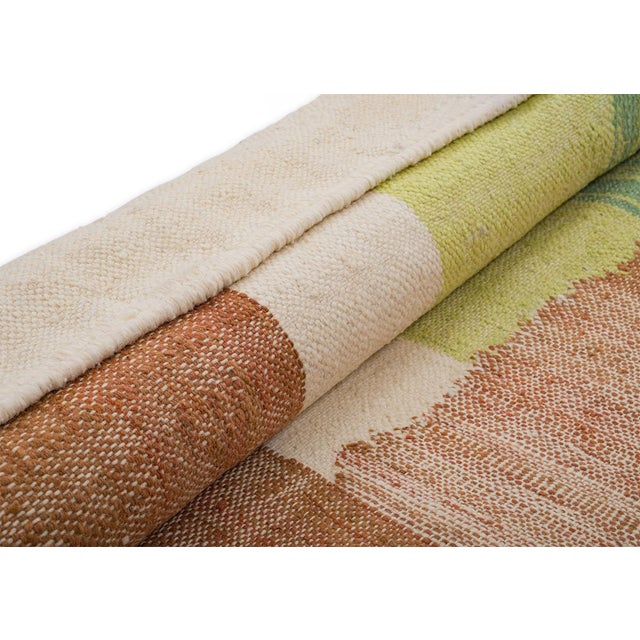 Moroccan Flatweave Wool Rug by Azele Studio For Sale - Image 9 of 10