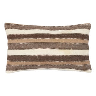 14"x24" Hand-Woven Kilim Cushion Cover. Vintage Traditional Accent Pillow For Sale