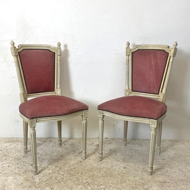 Louis XVI Style Side Chairs, Set of 2 For Sale - Image 13 of 13
