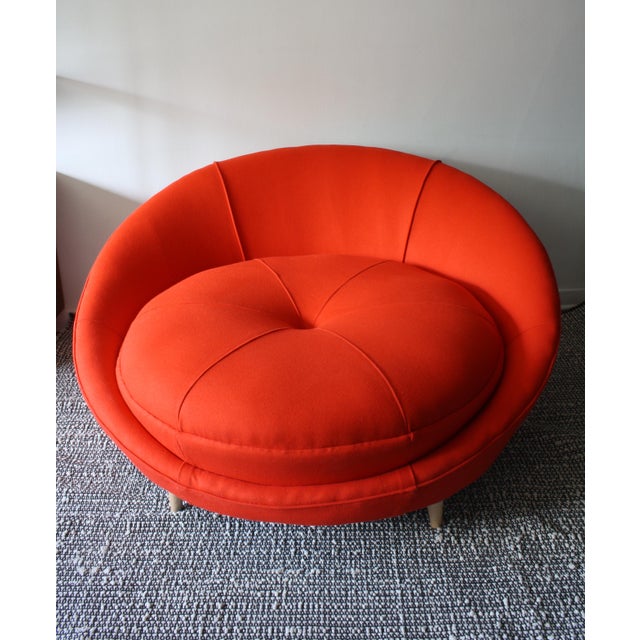 Milo Baughman Round Chaise Lounge Chairish
