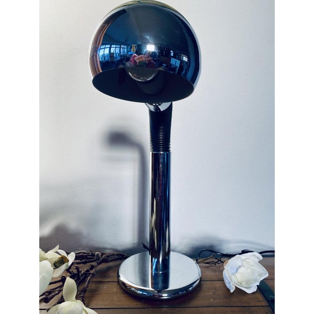 Vintage Italian Chrome Table Lamp by Bellini for Targetti, 1970, in Good conditions. Designed 1960 to 1969 I have official...