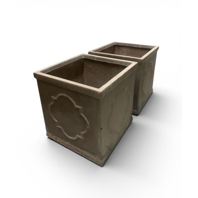 Add a touch of timeless architectural elegance to your garden, patio, or interior with this handsome pair of vintage...