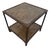 Late 20th Century Rustic Industrial Two-Tier Metal Accent Table For Sale