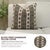Maroon Fabdivine Handmade Block Print Viscose Linen Decorative Throw Pillow Covers 26x26inches - Laxmi Border Design For Sale - Image 8 of 9