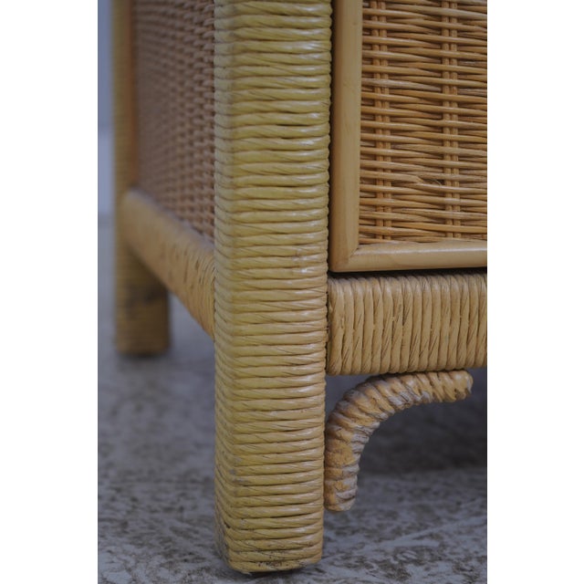 Lexington Henry Link Woven Wicker Writing Desk & Chair For Sale - Image 9 of 18