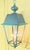 Pair of Solid Verdigris Brass Hanging Lanterns. 14” X 14” X 33” For Sale In Miami - Image 6 of 16