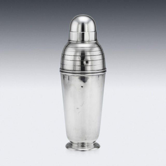 1930s Vintage Art Deco Silver Plated Shaker by Asprey of London, 1930 For Sale - Image 5 of 17