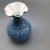 Blue Vintage Ottoman Style Persian Enamel Floral Mouth Vase Blue Gold and White Enamel Over Metal Body With Artist Mark For Sale - Image 8 of 13