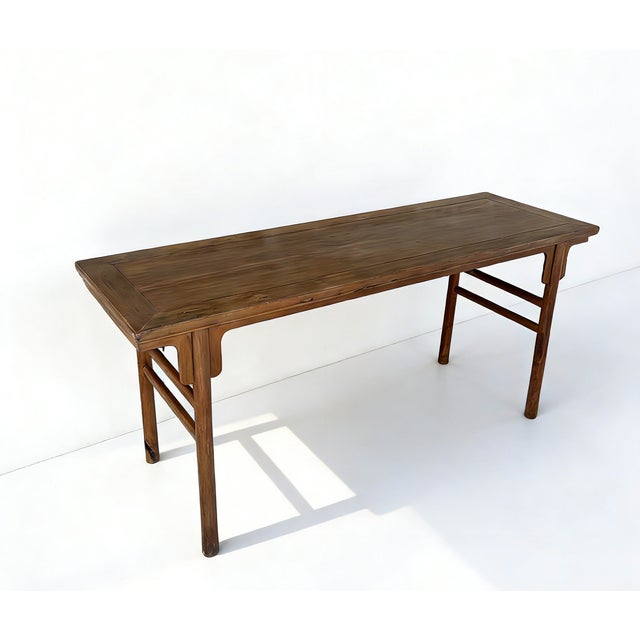 Chinese 75" Long Antique Chinese Painting Table For Sale - Image 3 of 3