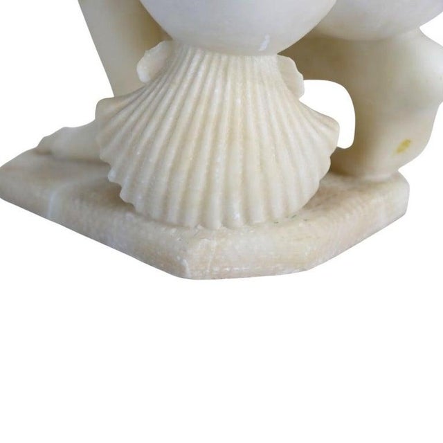 Late 19th Century P. Bazzanti Style Alabaster Statue “Crouching Venus” Unsigned For Sale - Image 9 of 15