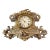 Antique Rococo Revival Gilt Spelter Mantel Clock, Ansonia Movement, Bird Motif, Late 19th C For Sale