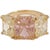 Christina Addison 18kt Yellow Gold Mini Emerald Cut Ring with pale pink and yellow semi precious zircon. (not the...