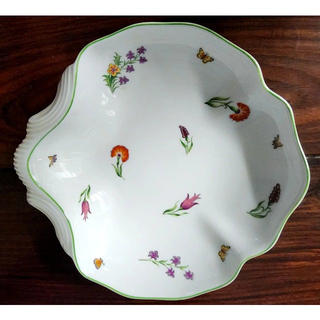 Ceramic Tiffany & Co. Limoges "Tiffany Garden" Fine Porcelain Shell Bowl For Sale - Image 7 of 10