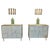 This pair of Italian table lamps is entirely handmade by Justfurnituress, combining polished brass with authentic Murano...