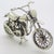 1970s Vintage Italian Silver 800 Motorcycle Figurine, 1980s For Sale - Image 5 of 11