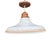 Vintage Tri-Lite Manufacturing Co. pendant light featuring a beautiful 16-inch white milk/opal glass shade accented with...