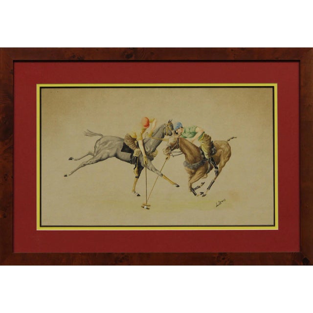 "Two Charging Polo Players" For Sale