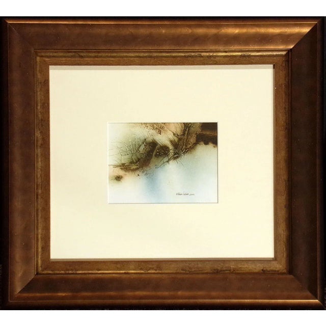 Expressionist Nanci Blair Closson "Earth Series I" Original Watercolor Painting With New Custom Frame For Sale In Denver - Image 6 of 6