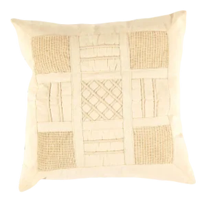 Beige Color Pure Cotton Pillow Cover