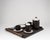 1970s Brutalist Tête-À-Tête for Two on Wooden Tray from Doverstone & Fürstenberg, 1960s, Set of 12 For Sale - Image 5 of 17