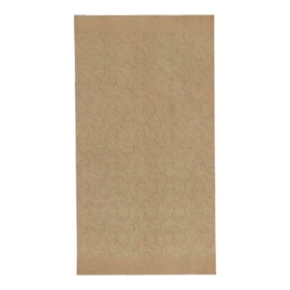 Vintage Zeki Müren Rug in Beige and Green Abstract Patterns - by Rug & Kilim For Sale