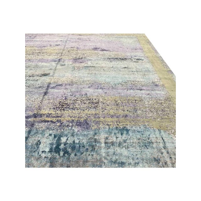 Handwoven Modern Abstract Area Rug 12x15 For Sale - Image 11 of 12