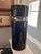 Vintage 1960's Mid Century Modern Art Deco Ceramic Black and Platinum Italian Lamp - Pierre Cardin Style For Sale - Image 4 of 4