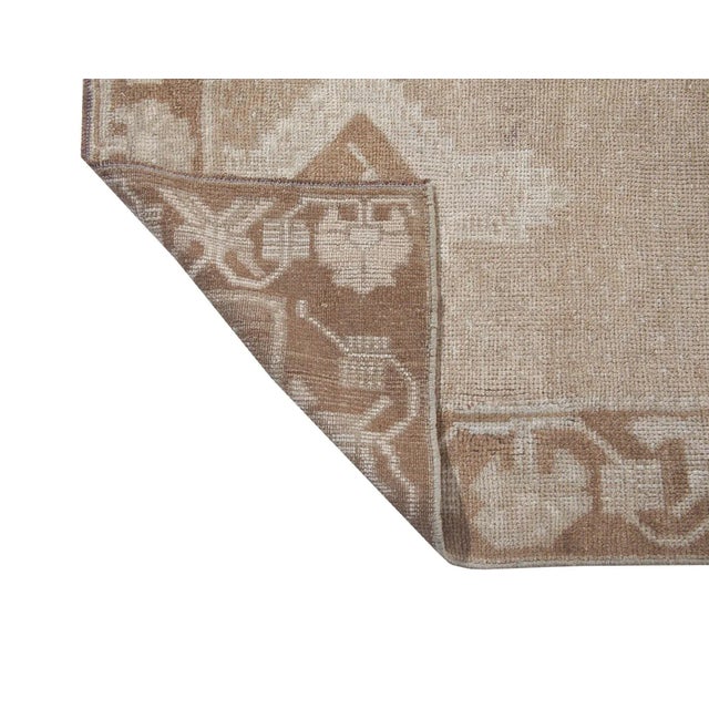 Mid 20th Century Vintage Washed Out Turkish Kars Rug For Sale - Image 5 of 6