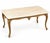 Louis XV Style Coffee Table in Gilt Bronze with Veined Marble Top, 1950s For Sale - Image 3 of 8