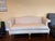 High-End 20th Century Camelback Settee, in the Style of Hickory Chair or Southwood For Sale In New York - Image 6 of 10