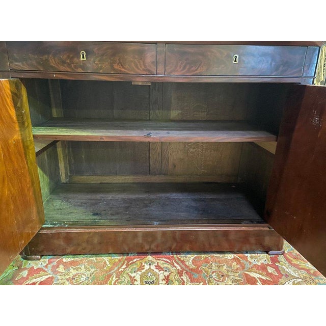Louis Philippe Period Low Buffet in Mahogany For Sale - Image 5 of 9
