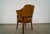 Tan 1960’s Mid-Century Modern Leather & Walnut Swivel Armchair For Sale - Image 8 of 12