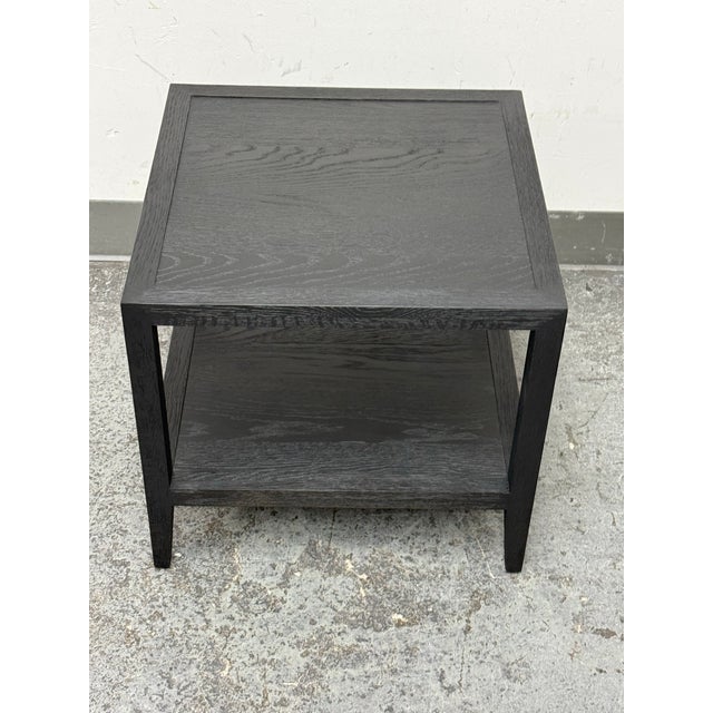 Black Van Thiels for Restoration Hardware French Contemporary Square Side Table For Sale - Image 8 of 12