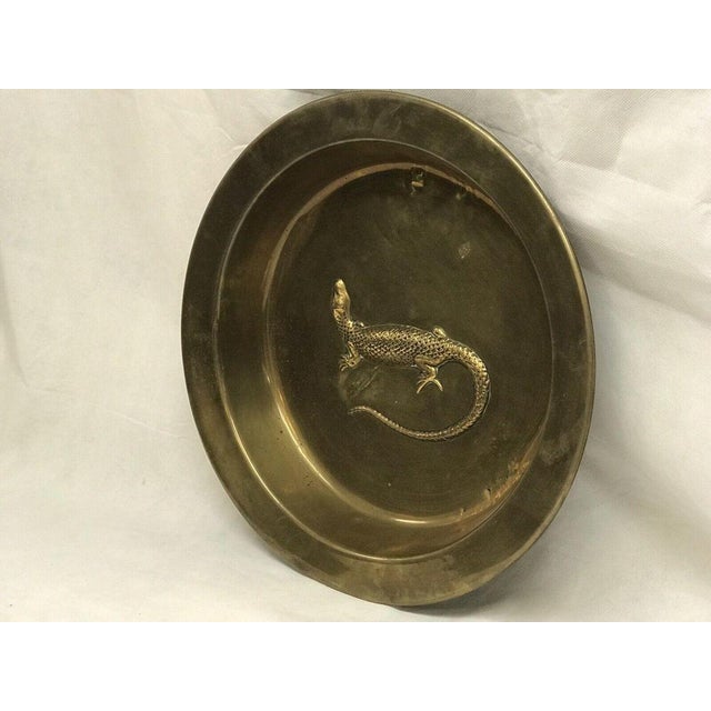 Arts and Crafts Wall Charger in Brass and Copper For Sale - Image 4 of 6