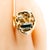 Vintage 14K Yellow Gold Ametrine & Diamond Avant-Garde Statement Ring Size 5.5. Featuring a bold and innovative design...