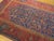 1930s 1930s Blue Red Medallion Tribal Hand Knotted Antique Persian Kurdish Rug 5'9" X 10'6" Wool Carpet For Sale - Image 5 of 6